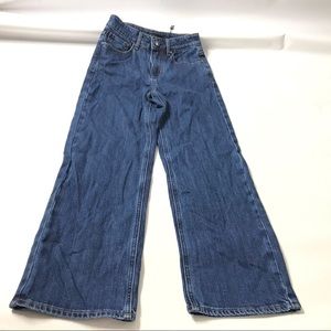 Elie Tahari Wide-Leg Ankle Jeans in Deep Blue